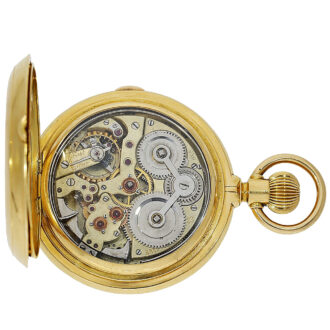 Swiss gold carillon repeater with grande sonnerie Circa 1890