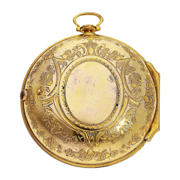 English fire gilt deck watch for the Chinese market Circa 1780 English fire gilt deck watch for the Chinese market Circa 1780