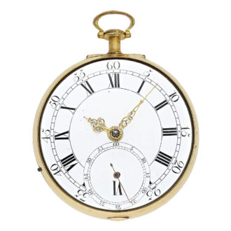 English fire gilt deck watch for the Chinese market Circa 1780