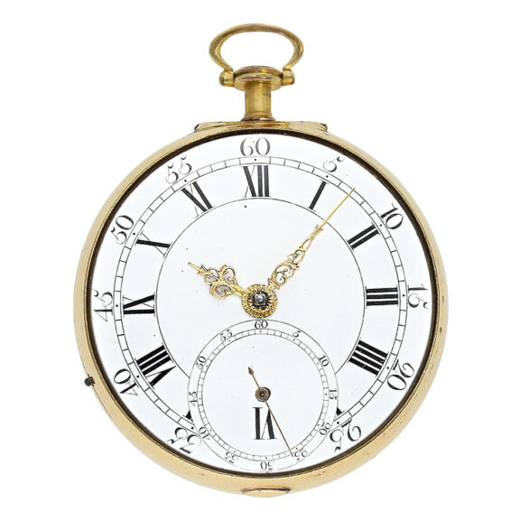 English fire gilt deck watch for the Chinese market Circa 1780 English fire gilt deck watch for the Chinese market Circa 1780