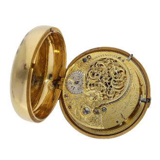 English fire gilt deck watch for the Chinese market Circa 1780