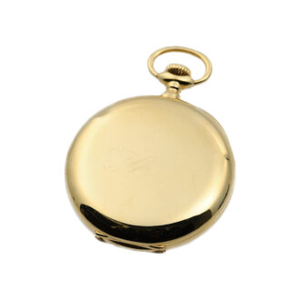 Swiss 18K yellow gold open faced lever pocket watch Circa 1872