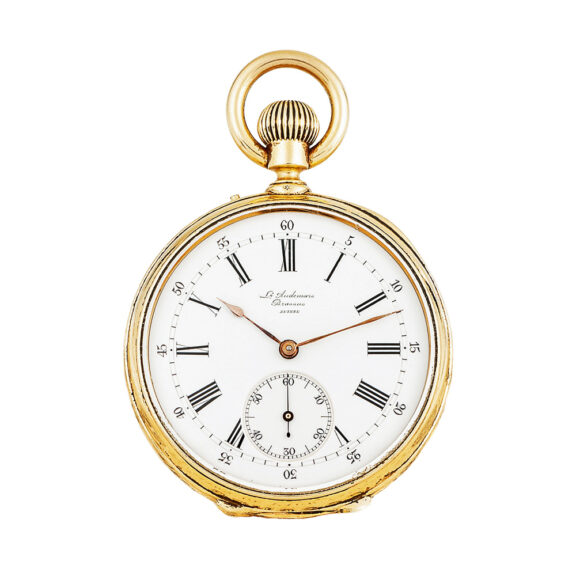Swiss 18K yellow gold open faced lever pocket watch Circa 1872 Swiss 18K yellow gold open faced lever pocket watch Circa 1872