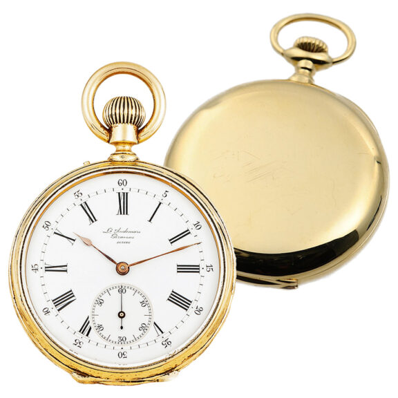 Swiss 18K yellow gold open faced lever pocket watch Circa 1872 Swiss 18K yellow gold open faced lever pocket watch Circa 1872