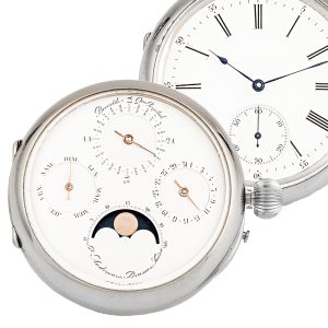 Swiss double-sided astronomical pocket watch Circa 1800-1900