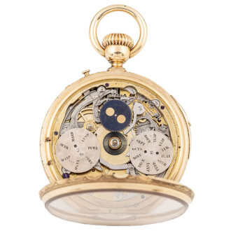 Swiss 18-carat gold watch with six complications Circa 1860