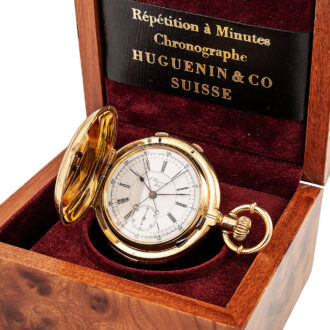 Swiss gold minute repeating split-seconds chronograph Circa 1890