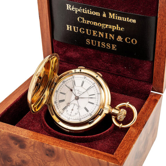 Swiss gold minute repeating split-seconds chronograph Circa 1890 Swiss gold minute repeating split-seconds chronograph Circa 1890