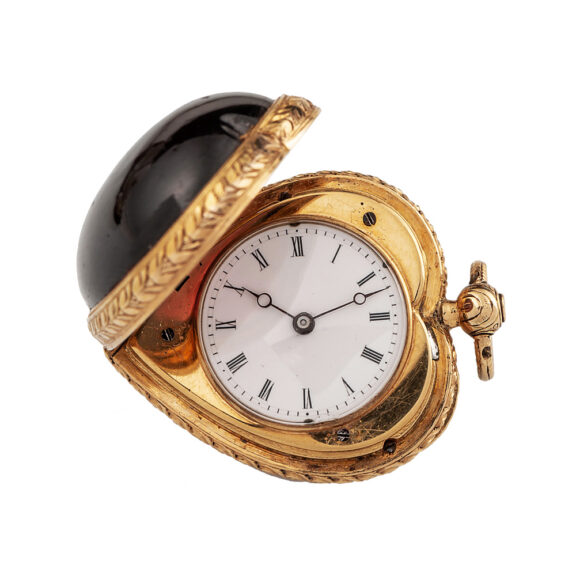 Swiss miniature watch in the shape of a heart Circa 1858 Swiss miniature watch in the shape of a heart Circa 1858