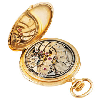 Swiss 18K gold minute repeating pocket watch Circa 1905