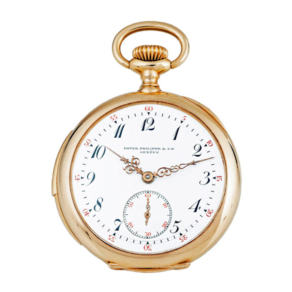 Swiss 18K gold minute repeating pocket watch Circa 1905