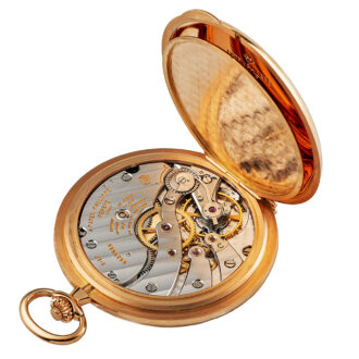 Swiss gold pocket watch with velvet-finished silver dial Circa 2012 Swiss gold pocket watch with velvet-finished silver dial Circa 2012