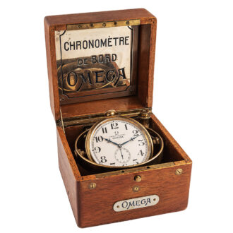 Swiss precise brass deck chronometer de Bord Circa 1920