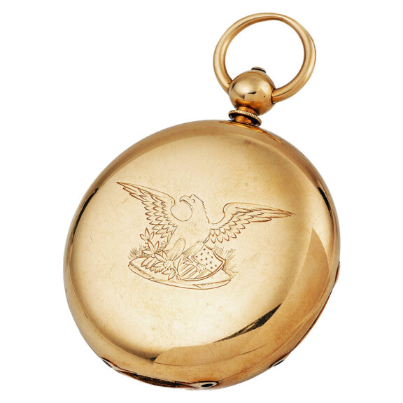 English 18K gold hunting cased pocket watch Circa 1850 English 18K gold hunting cased pocket watch Circa 1850