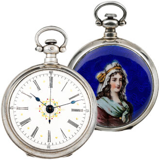 Swiss pocket watch with centre seconds for Chinese Market Circa 1800