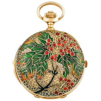 Swiss 18K gold hunting cased complicated watch Circa 1900
