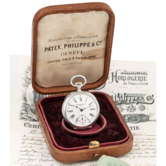 Swiss unusual silver and yellow gold pocket watch Circa 1899