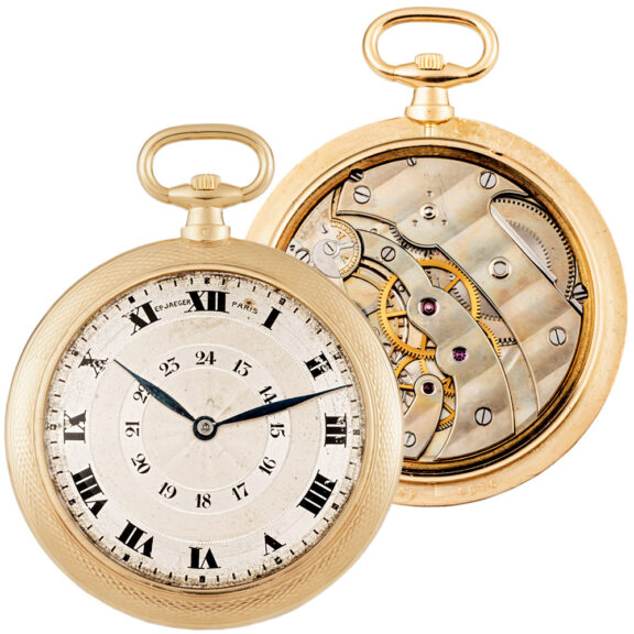 Ultra-thin French 18K gold Art Deco pocket watch Circa 1910