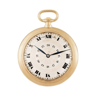 Ultra-thin French 18K gold Art Deco pocket watch Circa 1910