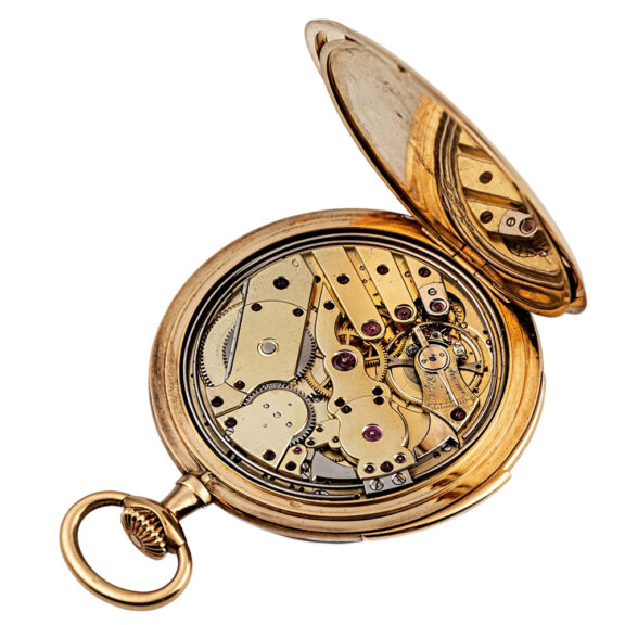 Swiss 18K gold minute repeating pocket dress watch Circa 1920 Swiss 18K gold minute repeating pocket dress watch Circa 1920
