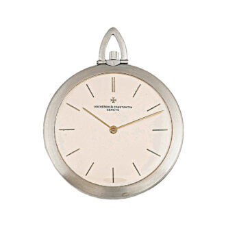 Swiss platinum open faced keyless lever dress watch Circa 1950 Swiss platinum open faced keyless lever dress watch Circa 1950