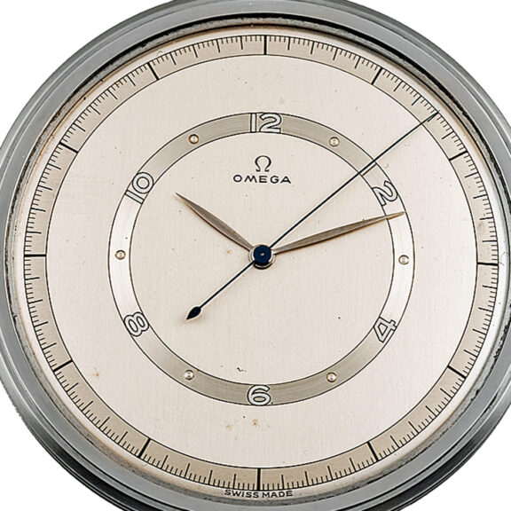 Swiss stainless steel Art Deco lever pocket watch Circa 1940 Swiss stainless steel Art Deco lever pocket watch Circa 1940