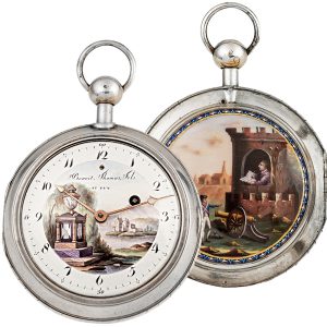 French historically double sided pocket watch Circa 1790