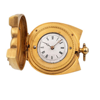 Swiss hunting cased horseshoe pendant watch Circa 1810
