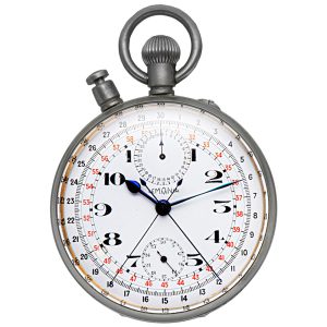 Swiss chromed split-seconds chronograph Circa 1930-1940