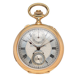 Swiss gold minute repeating split-seconds chronograph Circa 1910
