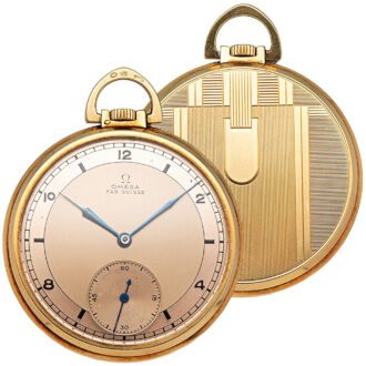 Rare Swiss gold Art Deco style lever dress watch Circa 1935