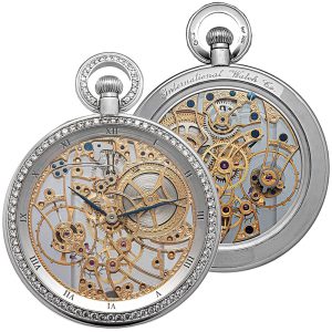 Swiss 18K white gold skeletonized keyless lever watch Circa 1970