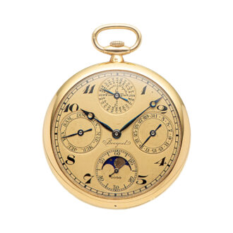 Swiss ultra thin gold watch with perpetual calendar Circa 1926