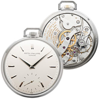 Rare Swiss white gold Art Deco dress watch Circa 1965