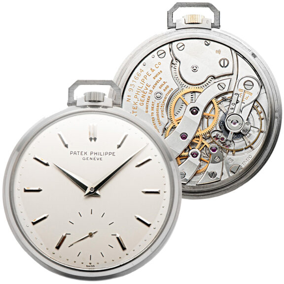 Rare Swiss white gold Art Deco dress watch Circa 1965