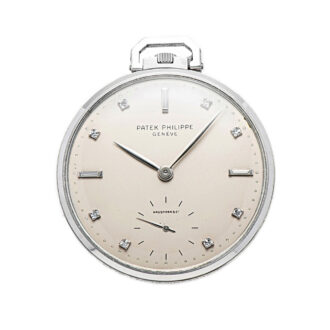 Rare Swiss platinum diamond-set dress watch Circa 1963