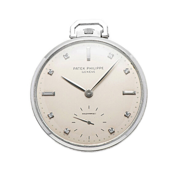 Rare Swiss platinum diamond-set dress watch Circa 1963