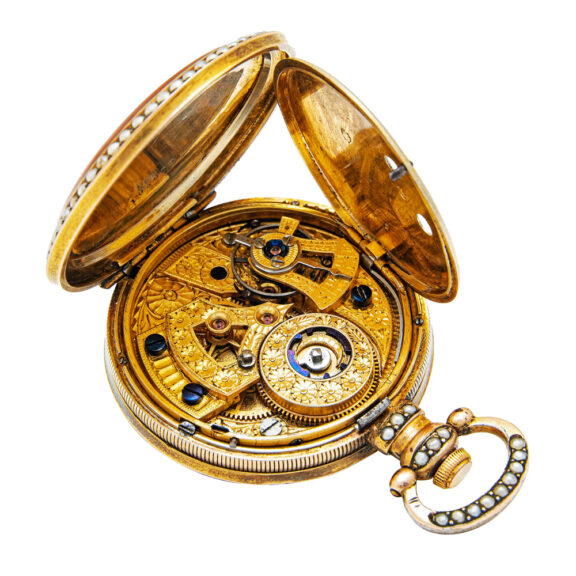 Swiss gilt metal watch made for the Chinese market Circa 1870 Swiss gilt metal watch made for the Chinese market Circa 1870
