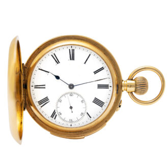 Swiss gold minute repeating carillon pocket watch Circa 1900