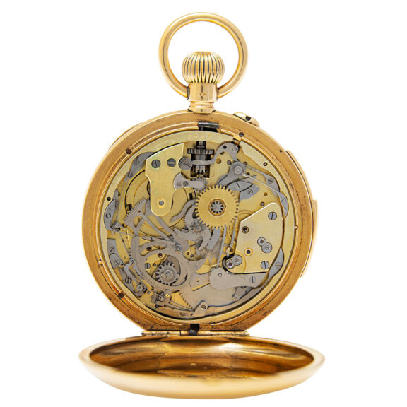 Swiss gold minute repeating carillon pocket watch Circa 1900 Swiss gold minute repeating carillon pocket watch Circa 1900