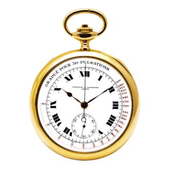Swiss gold chronograph with pulsometer scale Circa 1920