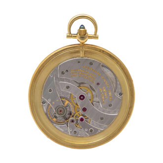 Rare Swiss 18K gold complicated pocket watch Circa 1985