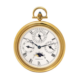 Rare Swiss 18K gold complicated pocket watch Circa 1985