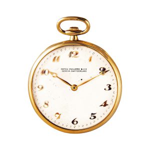 Rare Swiss 18K gold Art Deco dress watch circa 1927
