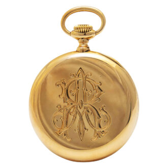 Rare Swiss 18K gold observatory pocket chronometer Circa 1913