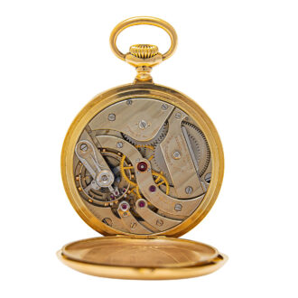 Rare Swiss 18K gold observatory pocket chronometer Circa 1913