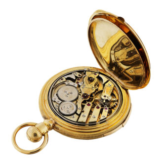 American repeating pocket watch with moon phases Circa 1886-1887