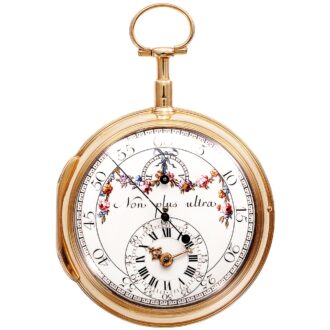 Early Swiss 18k gold self-winding pocket watch Circa 1780