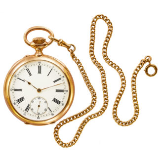Swiss pocket watch with patented micrometric regulator Circa 1900