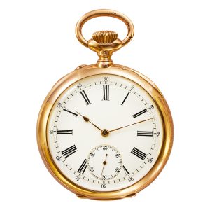 Swiss pocket watch with patented micrometric regulator Circa 1900
